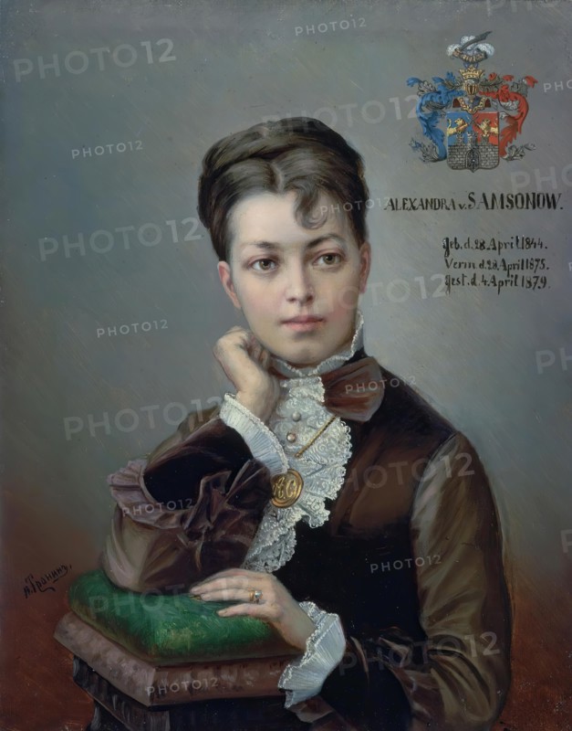 Portrait of A.S. Korf, 1850. Creator: Aleksander Tronin.