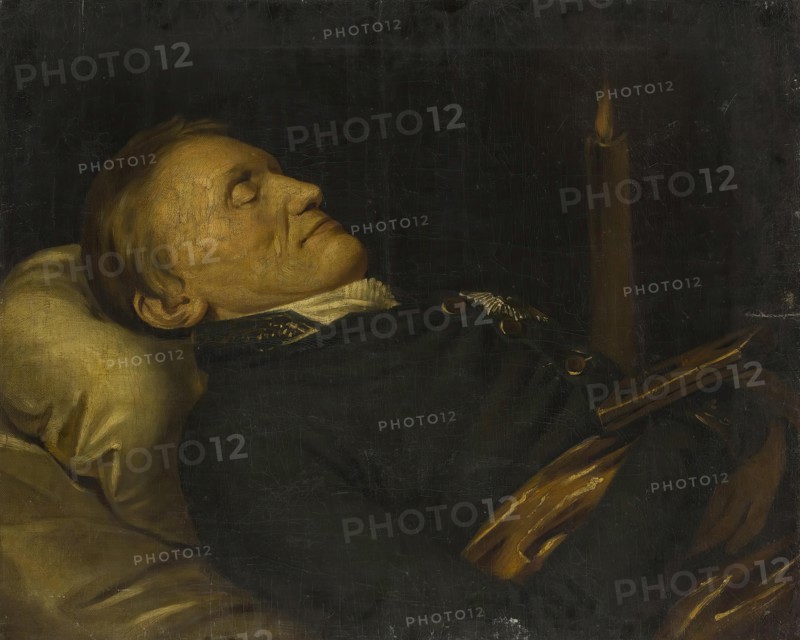 Portrait of Count Alexander Stroganov on His Death-Bed, 1811. Creator: Unknown.