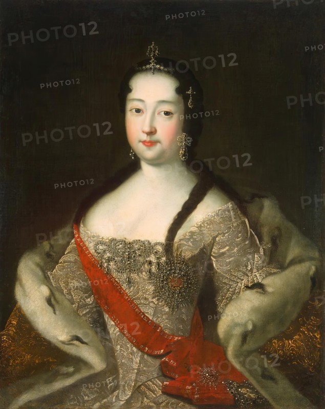 Portrait of Tsarevna Anna Petrovna, 1721. Creator: Unknown.