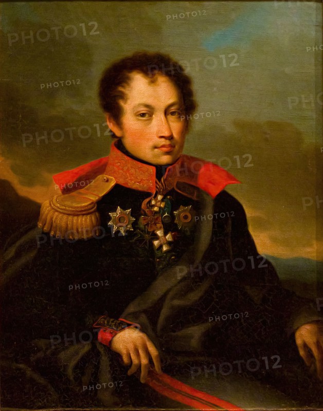 Portrait of Baron G.V. Rosen, 1817. Creator: Afanasy Burtsev.