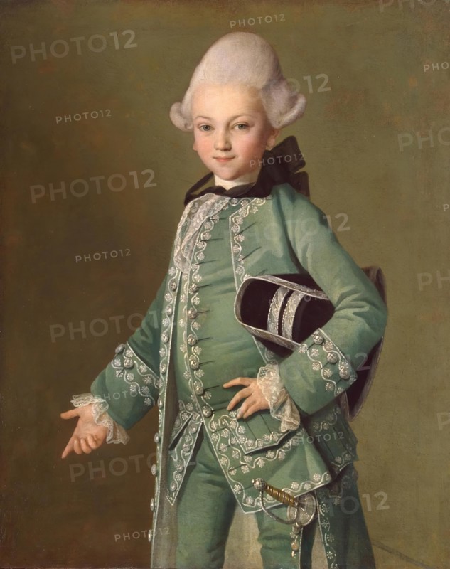 Portrait of Count Alexei Bobrinsky as a Child, 1769. Creator: Ludwig Christinec.