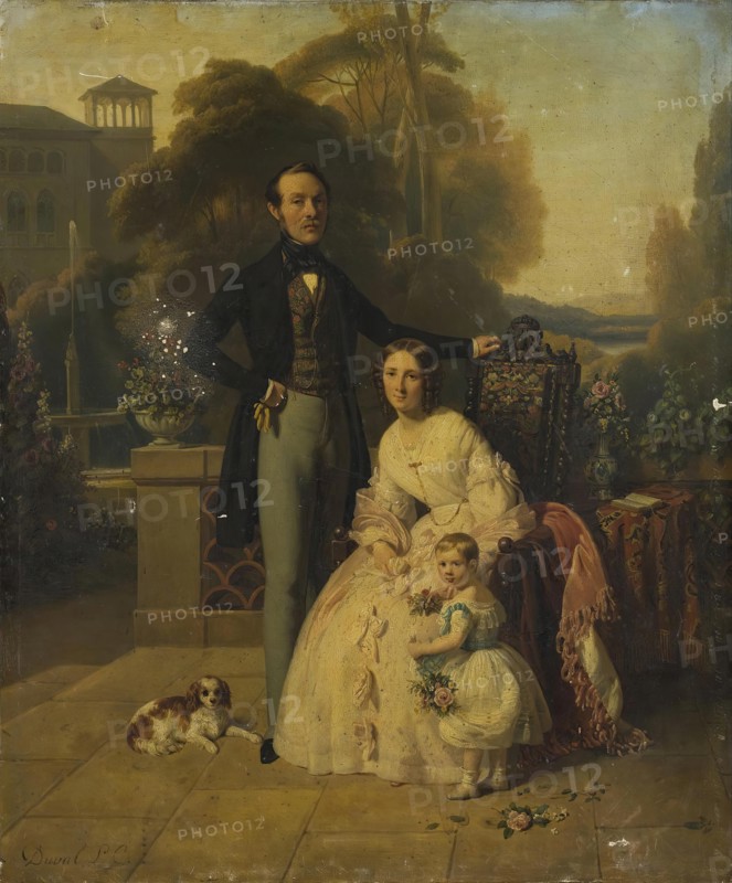 Family Portrait, 1840. Creator: Eugène Emmanuel Amaury-Duval.