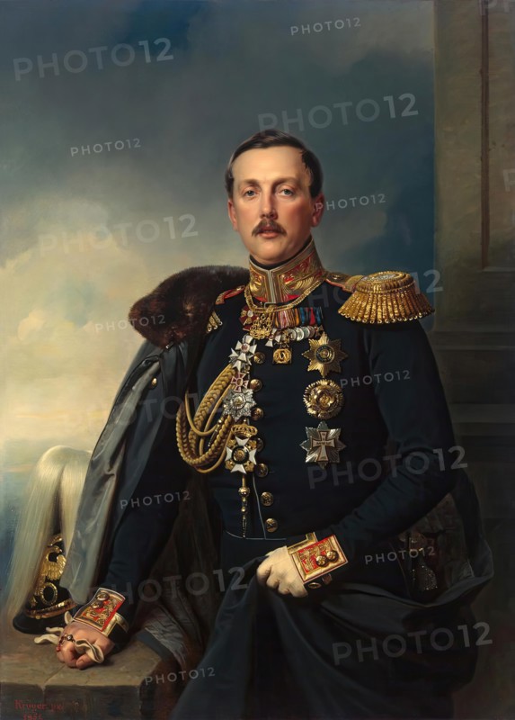 Portrait of Alexander Arkadyevich Suvorov, 1851. Creator: Franz Kruger.