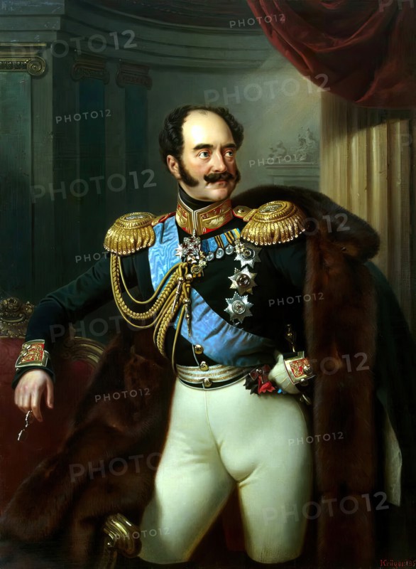 Portrait of Count Vladimir Adlerberg, 1851. Creator: Franz Kruger.