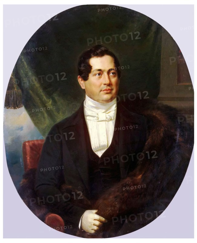 Portrait of Dmitry Volkonsky, 1850. Creator: Franz Kruger.