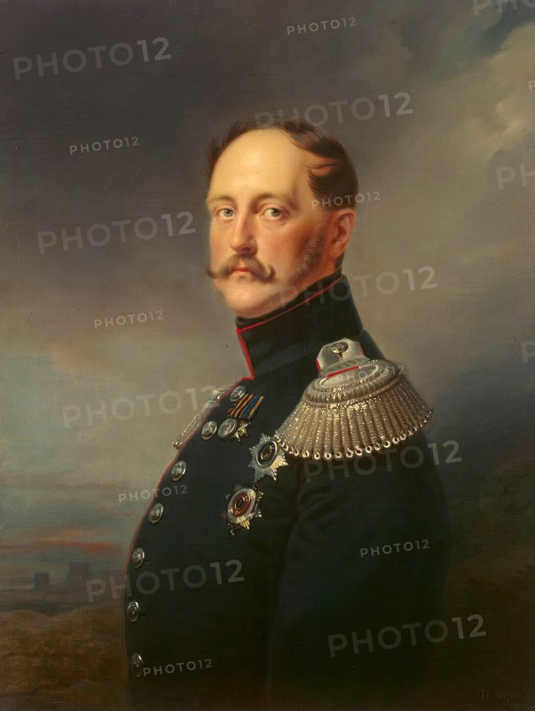 Portrait of Emperor Nicholas I, 1852. Creator: Franz Kruger.