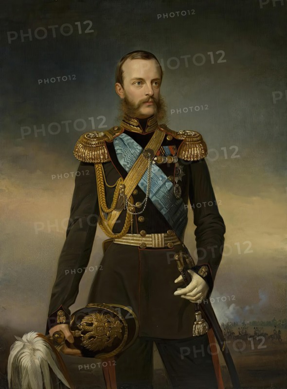 Portrait of Grand Duke Mikhail Nikolaevich, 1860. Creator: Georg von Bothmann.