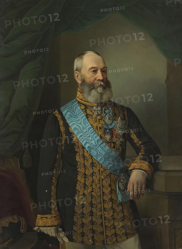 Portrait of P.P. Gagarin, 1873. Creator: Georg von Bothmann.