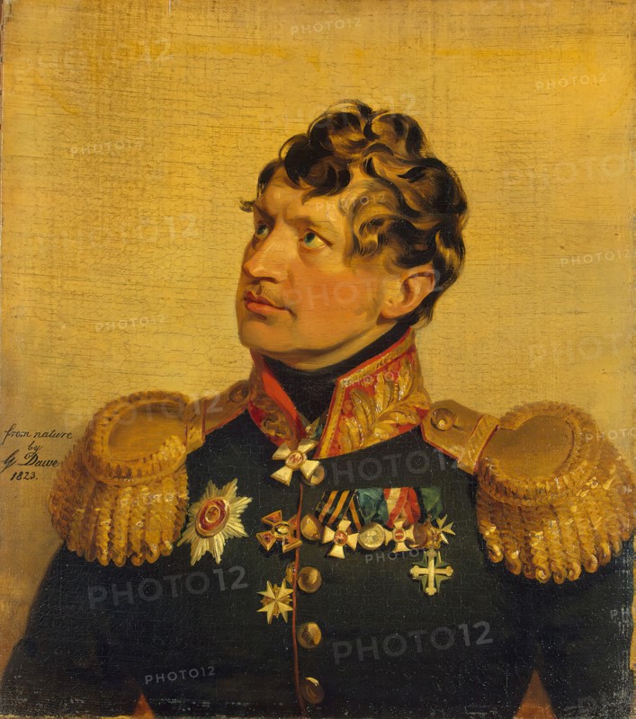 Portrait of Alexander V. Rosen (1779-1832) (2nd), 1823. Creator: George Dawe.