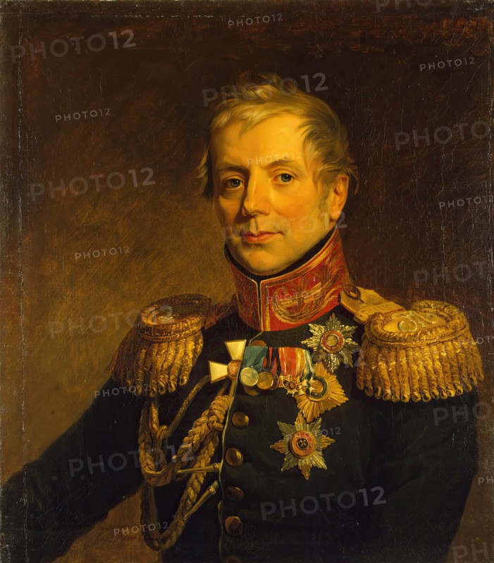 Portrait of Pyotr P. Konovnitsyn (1764-1822) (replica of the 1821 portrait), 1825. Creator: George Dawe.