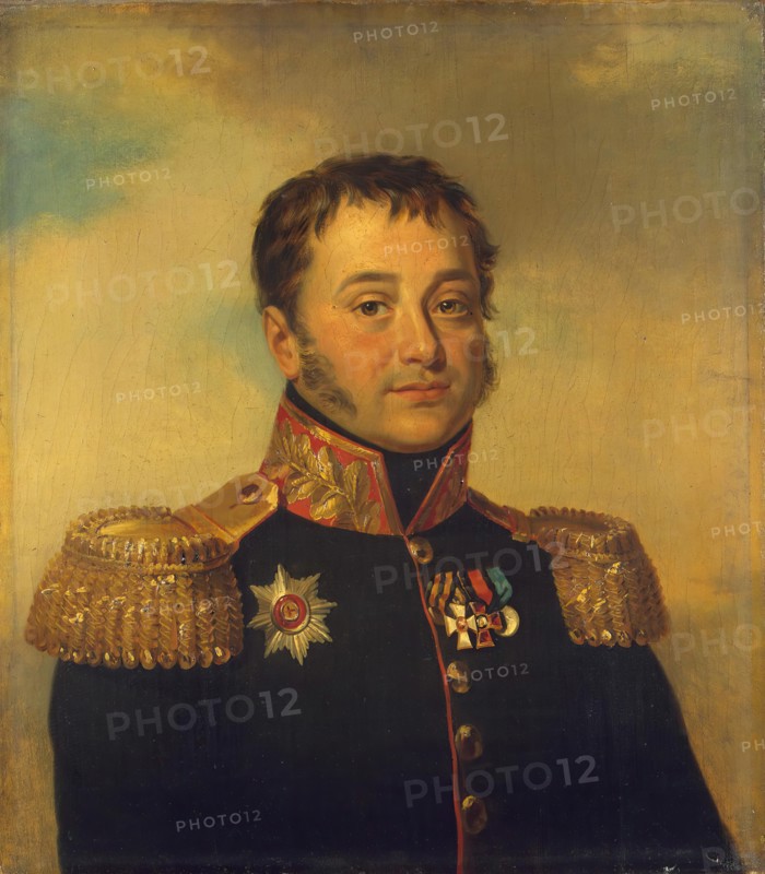 Portrait of Pyotr V. Denisyev (1766-1849), 1823. Creators: George Dawe, Workshop of George Dawe.