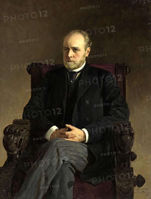 Portrait of I.F. Doss, 1900. Creator: Ilya Savich Galkin.