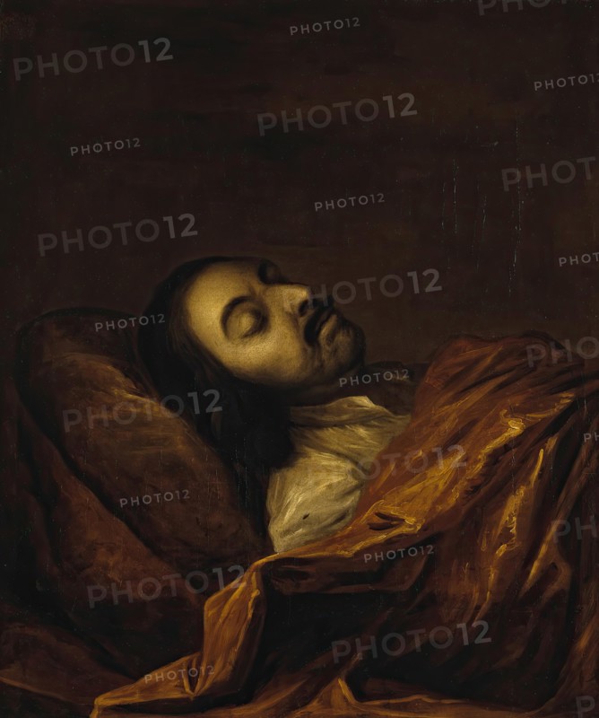 Portrait of Peter the Great on his Death-Bed, 1725. Creator: Ivan Nikitin.