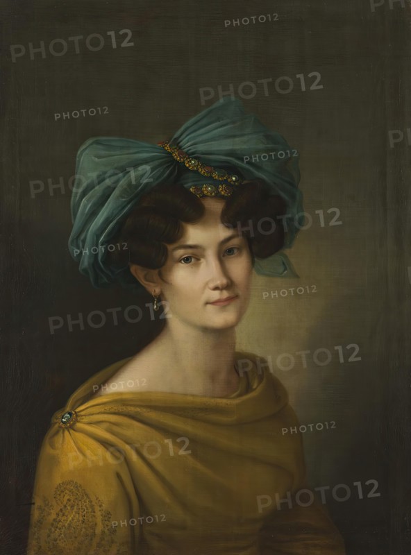 Portrait of Anastasia Vadkovskaya, 1828. Creator: Ivan Shevtzov.