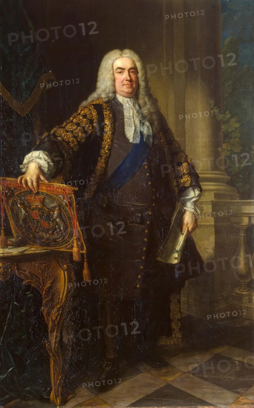 Portrait of Sir Robert Walpole, 1740. Creator: Jean Baptiste van Loo.