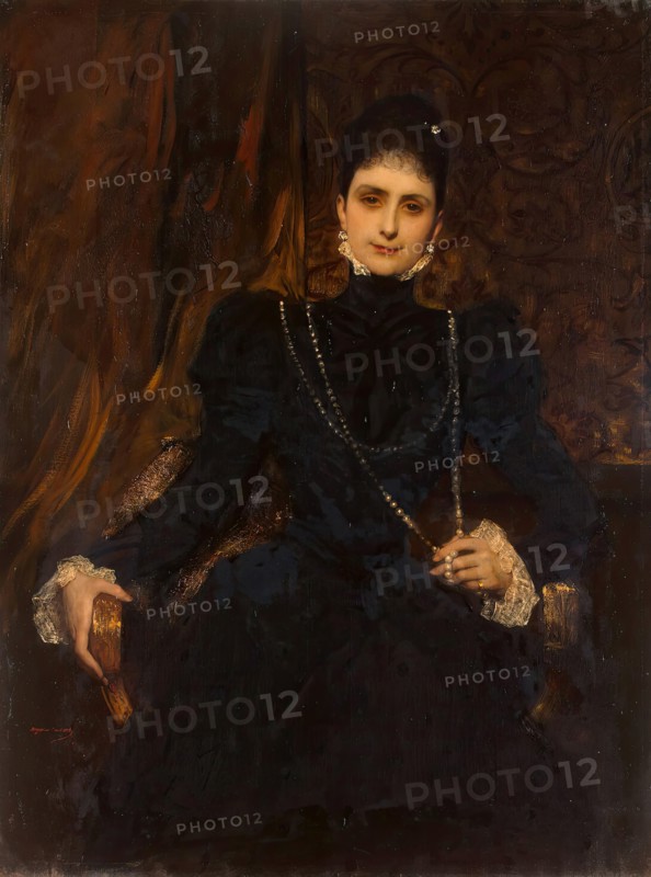 Portrait of Marina Derviz, 1899. Creator: Jean Joseph Benjamin Constant.
