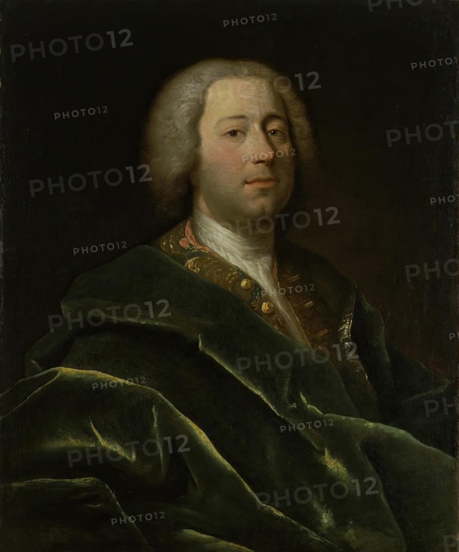 Portrait of Doctor I.A. Atsaretti of Peter I, 1717. Creator: Johann Balthasar Frankart.
