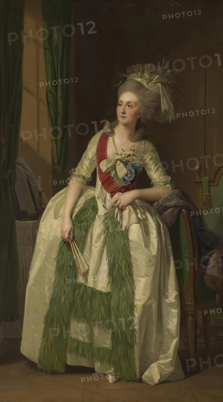 Portrait of N.V. Saltykova, 1780. Creator: Friedrich Tischbein.