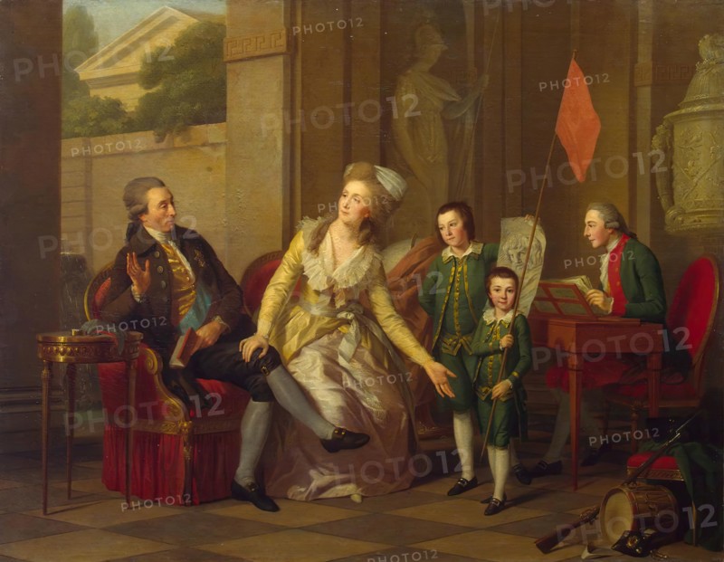 Portrait of the Saltykov Family, 1782. Creator: Friedrich Tischbein.