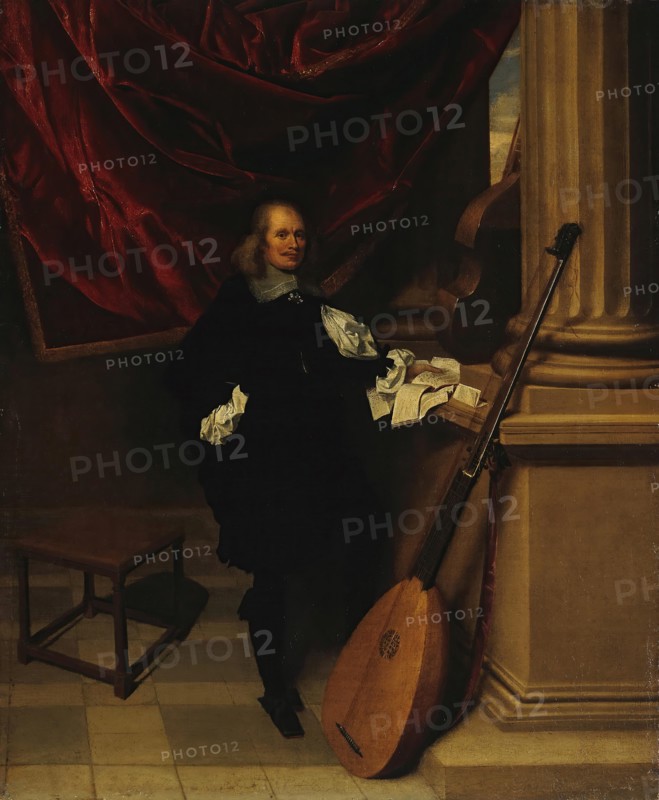 Portrait of a Musician, 1650. Creator: Charles Emanuel Biset.