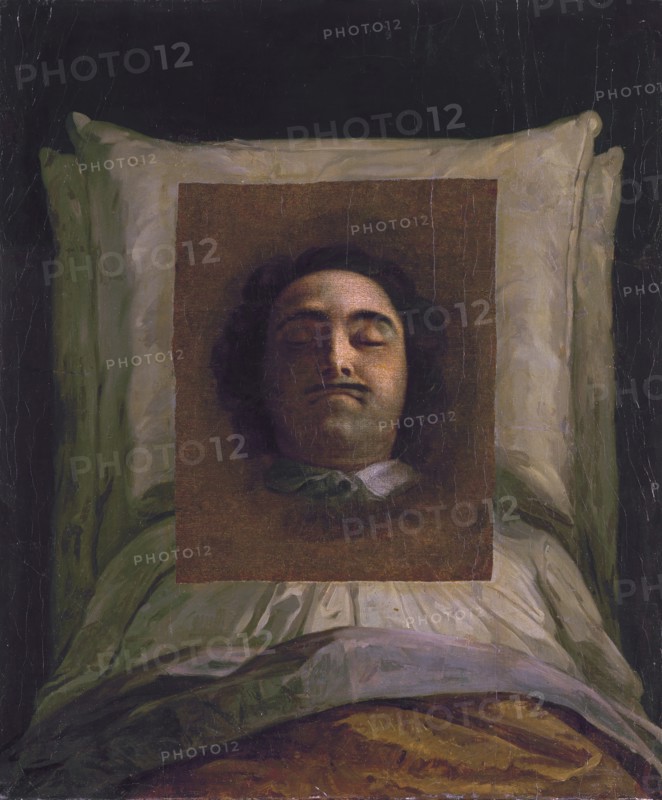 Portrait of Peter the Great on his Death-Bed, 1725. Creator: Louis Caravaque.