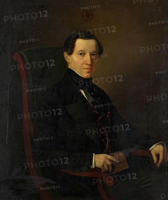 Portrait of Piotr N. Kobylinsky (1785-1850), 1849. Creator: Morten Thrane Brunnich.