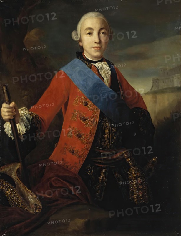 Portrait of Grand Duke Piotr Fiodorovich, 1754. Creator: Unknown.