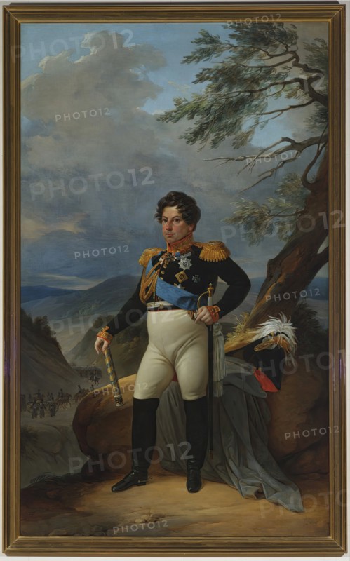 Portrait of Count I.I.Dibich-Zabalkansky, 1833. Creator: Pyotr Basin.