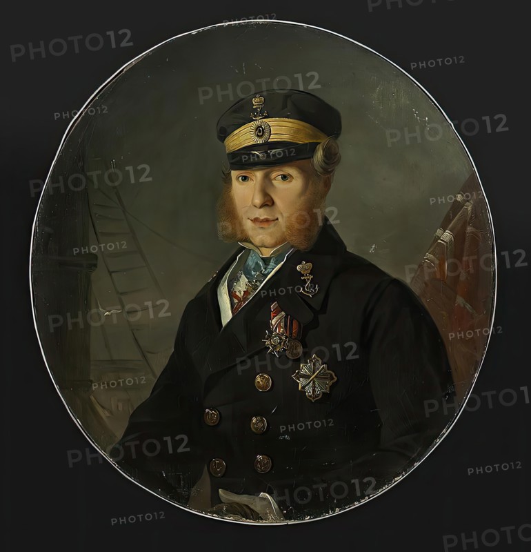 Portrait of an Unknown Man, 1854. Creator: Pyotr Soldatkin.