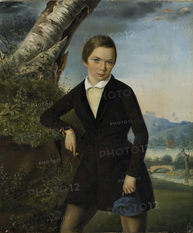 Portrait of Alexander Sokolovsky in Childhood, 1849. Creator: Thomas Witlam Atkinson.