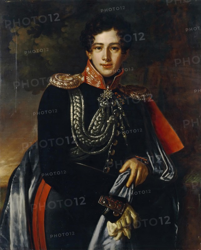 Portrait of Count Nikolai Samoilov, 1825. Creator: Benoît Charles Mitoire.