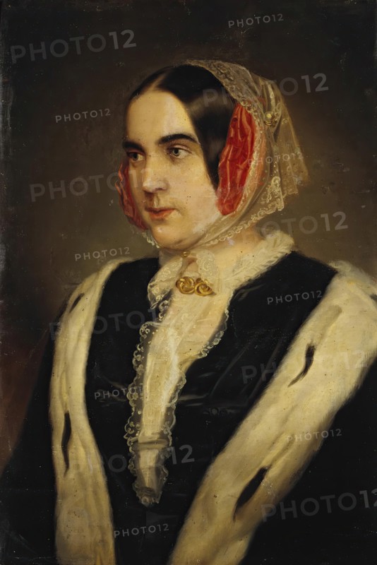 Portrait of Sophie Hermann, 1850. Creator: Carl Johann Lasch.