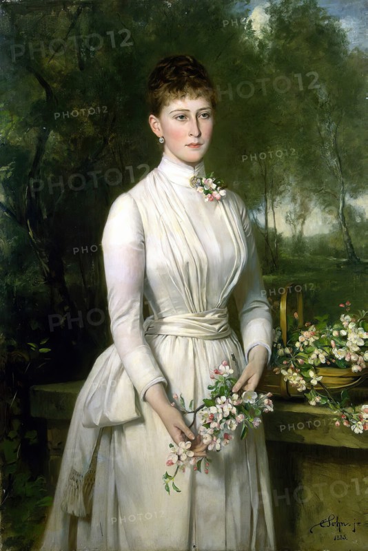 Portrait of Grand Duchess Elizaveta Fyodorovna, 1885. Creator: Carl Rudolph Sohn.