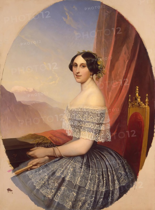 Portrait of a Young Woman, 1849. Creator: Timoleon von Neff.