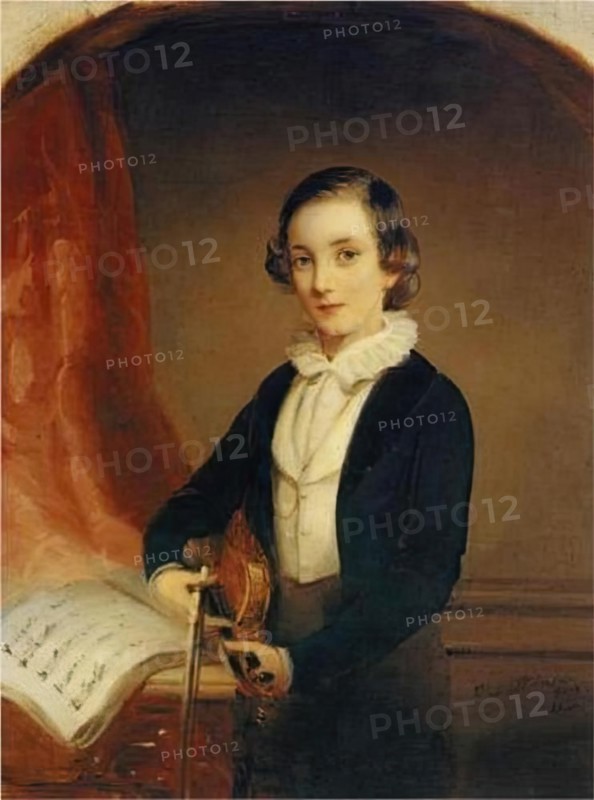 Portrait of Prince Nikolai B. Yusupov as a Teenager, 1840. Creator: Christina Robertson.