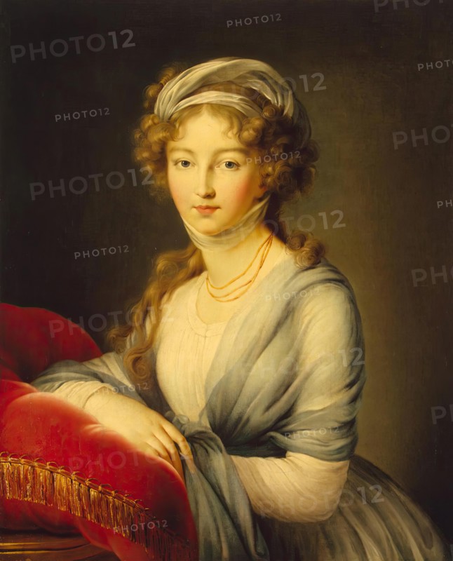 Portrait of Empress Yelizaveta Alekseyevna, 1798. Creator: Elisabeth Louise Vigee-LeBrun.