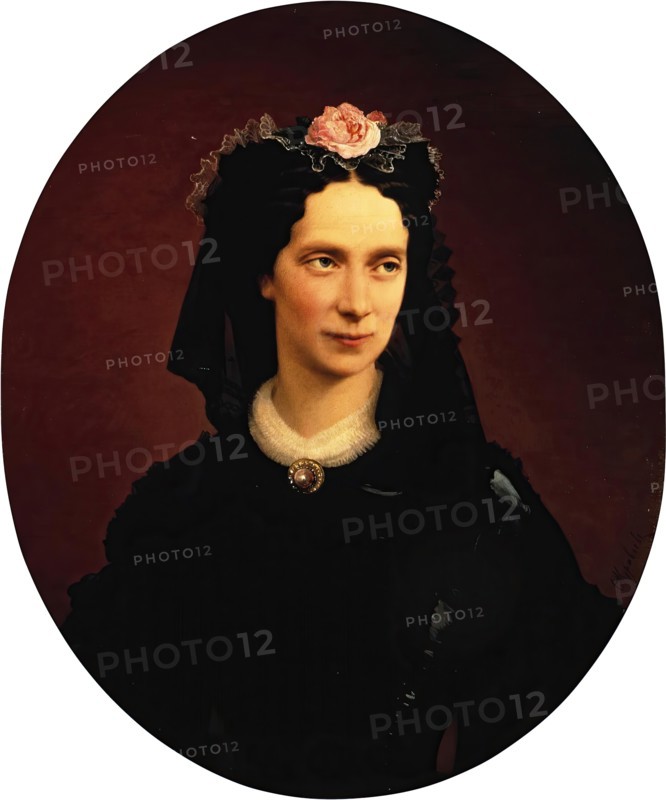 Portrait of Empress Maria Alexandrovna, 1864. Creator: Firs Sergeevich Zhuravlev.