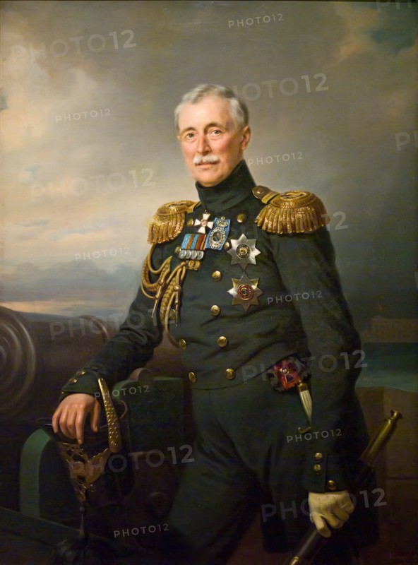 Portrait of Alexander Menshikov, 1851. Creator: Franz Kruger.