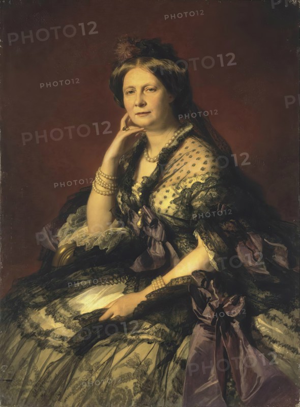 Portrait of Grand Princess Yelena Pavlovna, 1862. Creator: Franz Xaver Winterhalter.