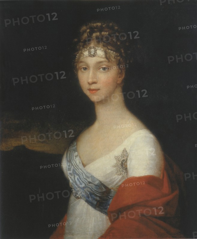 Portrait of Empress Elizaveta Alekseevna, 1805. Creator: Friedrich Tischbein.