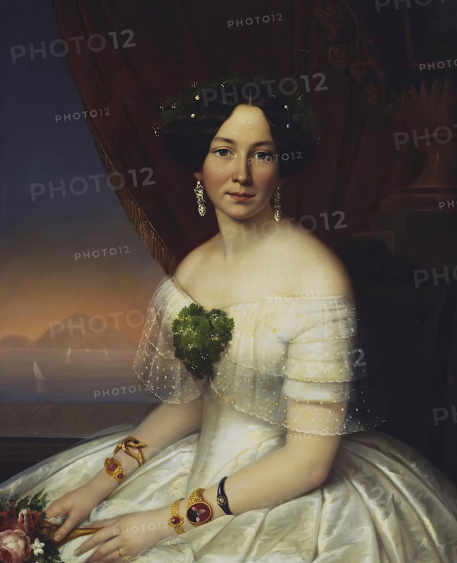 Portrait of Julia Telyakovskaya, 1848. Creator: Gavriil Yakovlev.