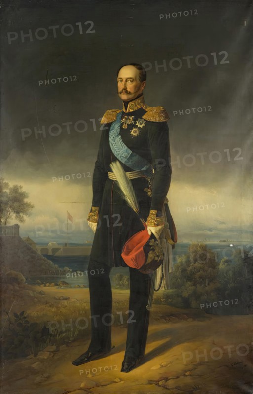 Portrait of Nicholas I, 1855. Creator: Georg von Bothmann.