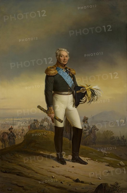 Portrait of Field-Marshal Count Fabian Osten-Sacken, 1869. Creator: Georg von Bothmann.