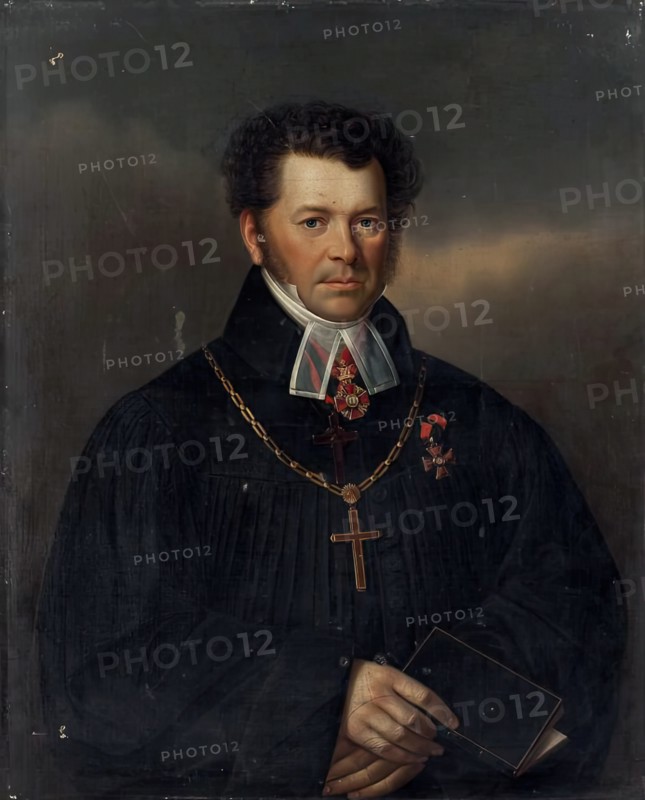 Portrait of Pastor F.T. Reynbott, 1800. Creator: Ivan Ludwig Schultz.
