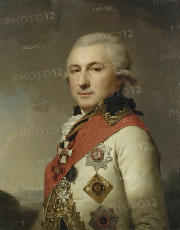 Portrait of Admiral Osip de Ribas, 1796. Creator: Johann Baptist Lampi I.