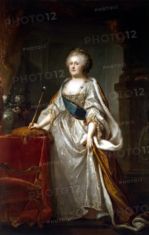 Portrait of Catherine II, 1794. Creator: Johann Baptist Lampi I.