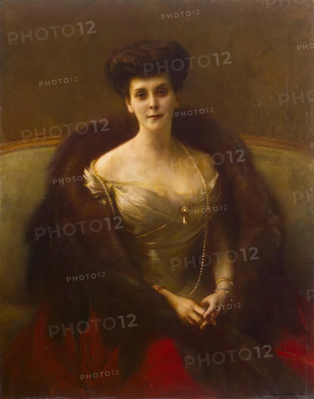 Portrait of Countess Gogonfelsen (Princess Olga Paley), 1902. Creator: Pascal Adolphe Jean Dagnan-Bouveret.