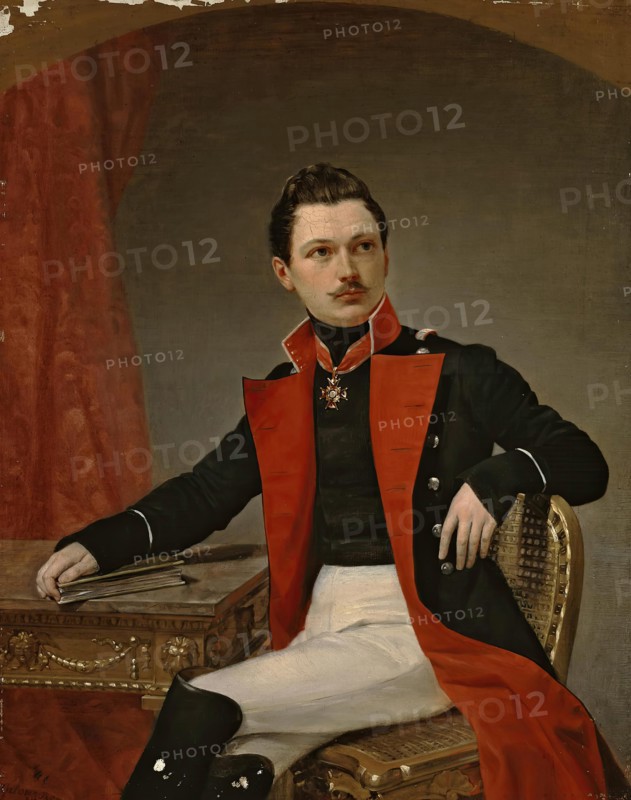 Portrait of P.A.Balashov, 1843. Creator: Pimen Orlov.