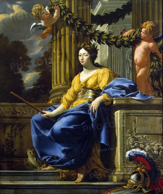 Allegorical Portrait of Anna of Austria as Minerva, 1646. Creator: Simon Vouet.
