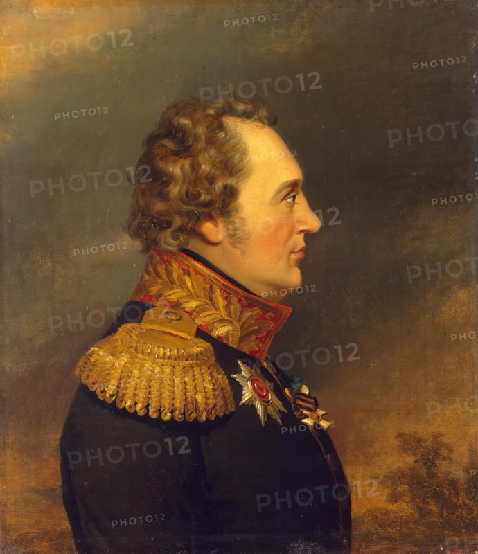 Portrait of Ivan N. (Magnus Gustav) Essen (1758/59-1813), 1822. Creator: Workshop of George Dawe.